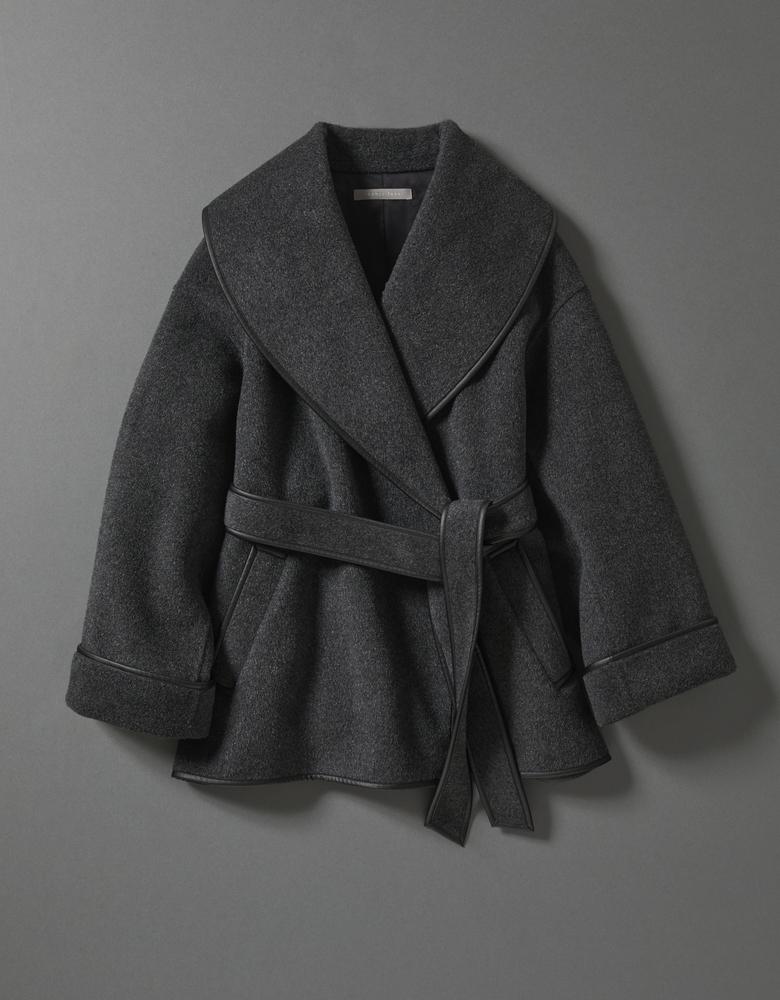 【美品】セオリーリュクス ウール　カシミア　Pコート